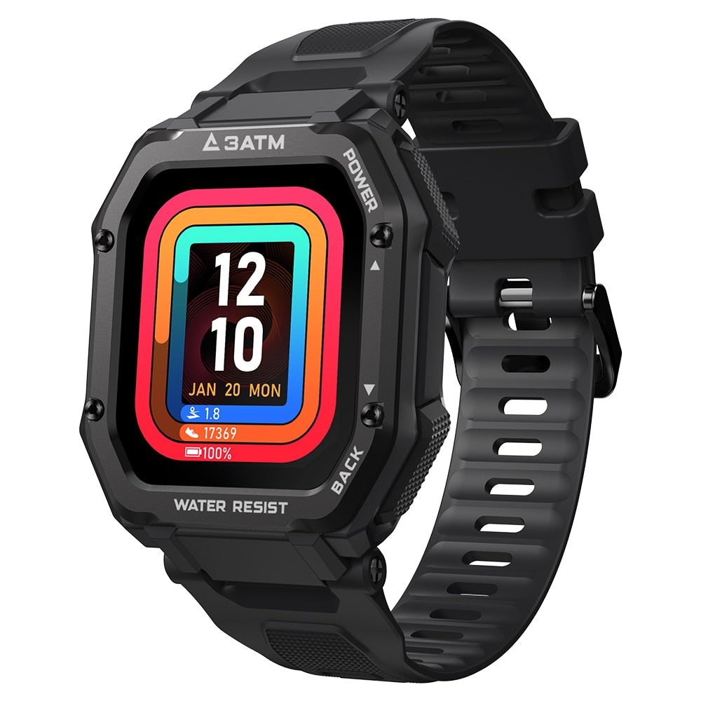 Rugged Smart Watch Men Waterproof Fitness Tracker