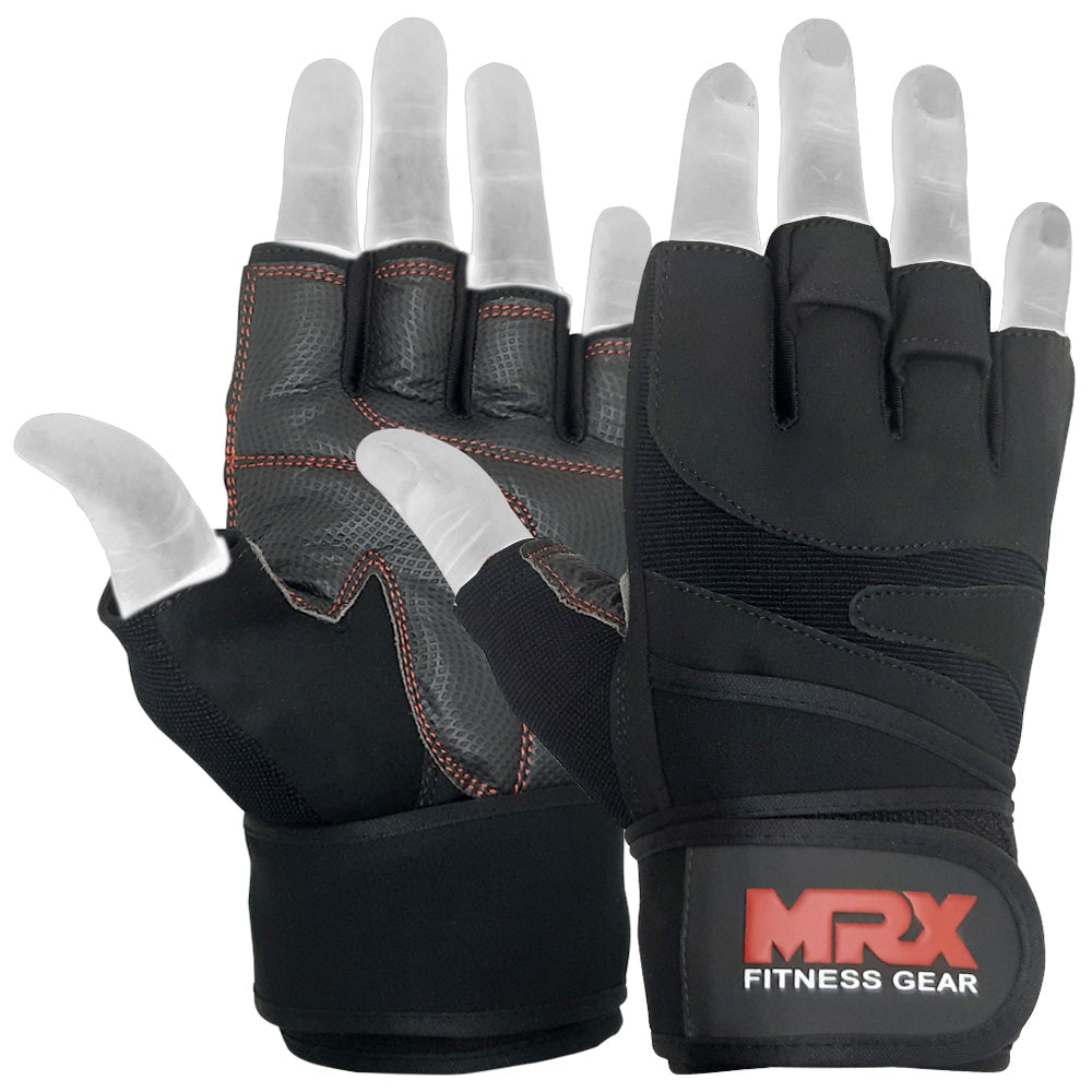 Weight Lifting Gloves With Wrist Support Strap