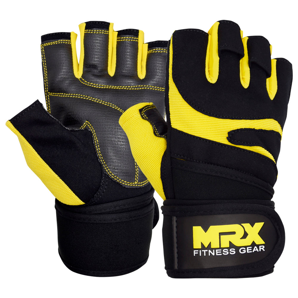 Weight Lifting Gloves With Wrist Support Strap