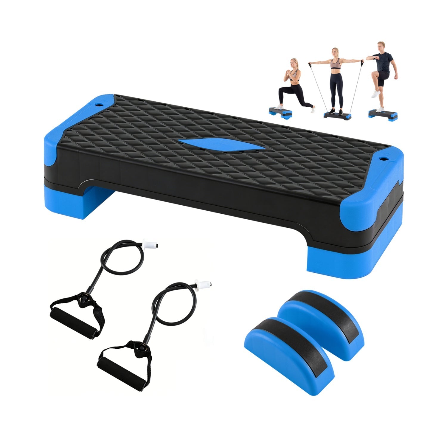 3-In-1 Aerobic Step Platform With Risers Trainers