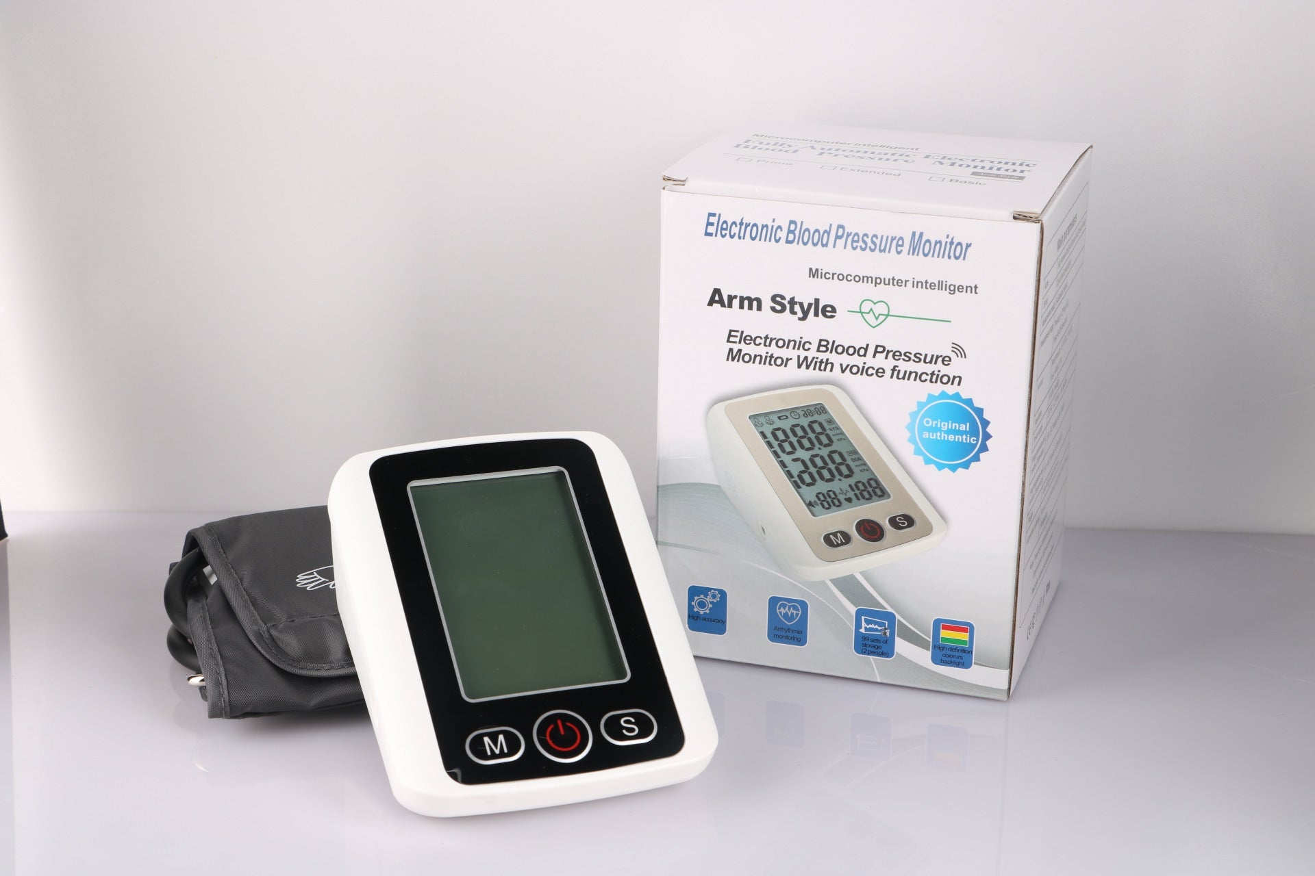 Large Screen Voice Blood Pressure Monitor Arm Backlight