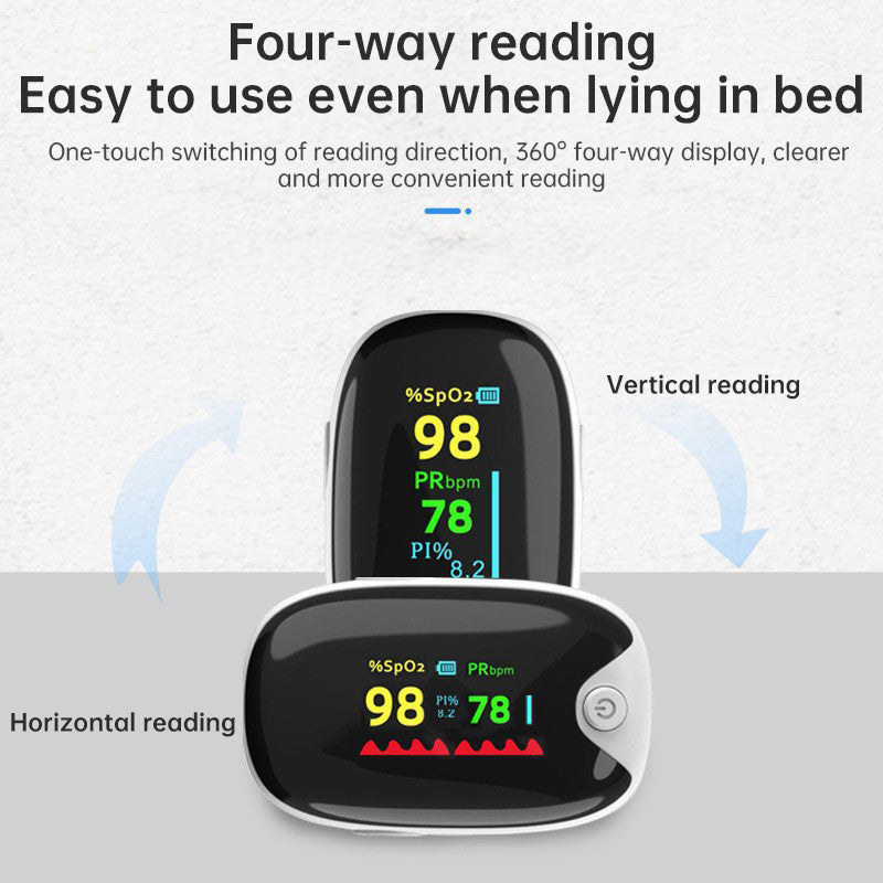 Reusable Finger Pulse Oximeter Outdoor Sports Monitoring