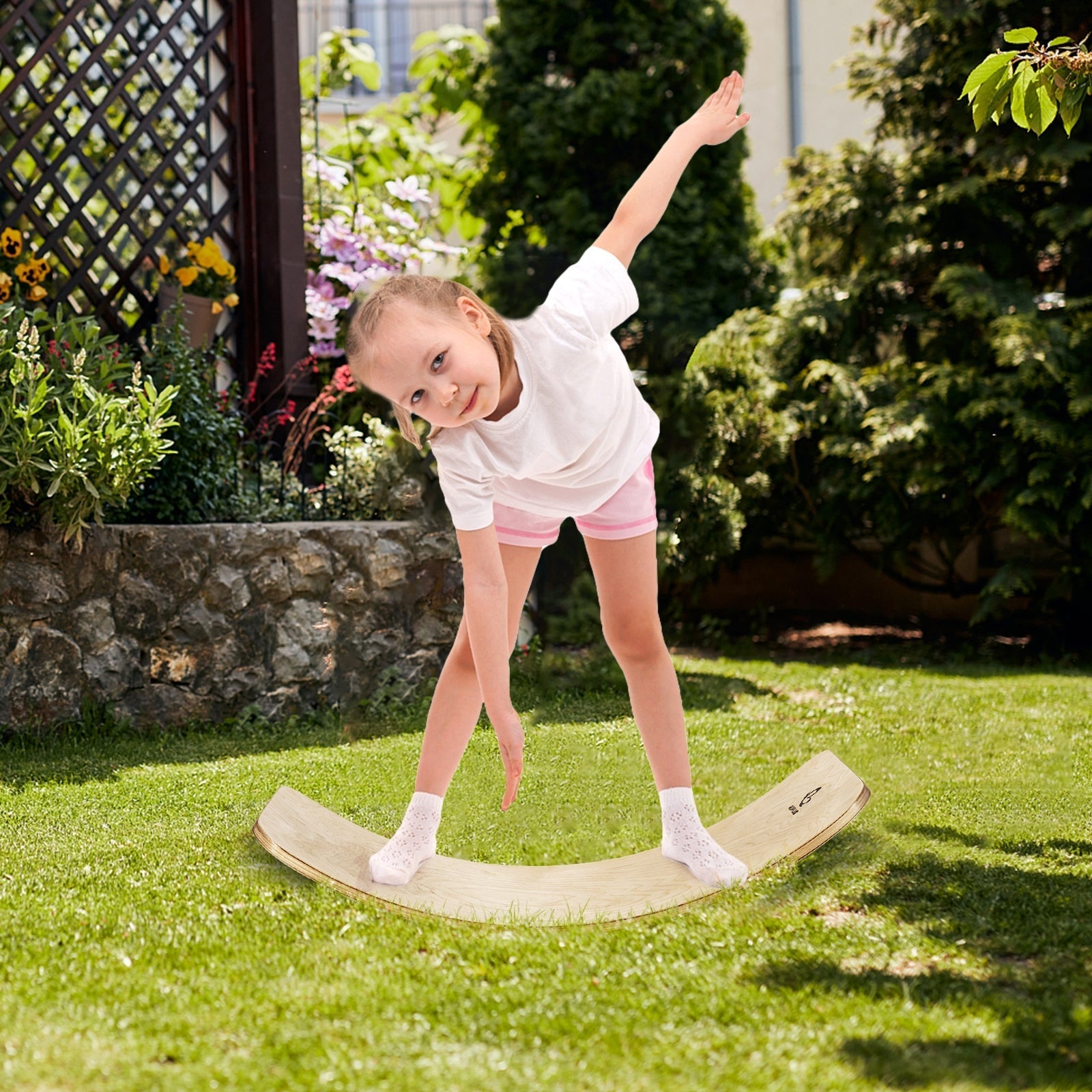 12-Inch Natural Wobble Board For Balance Training