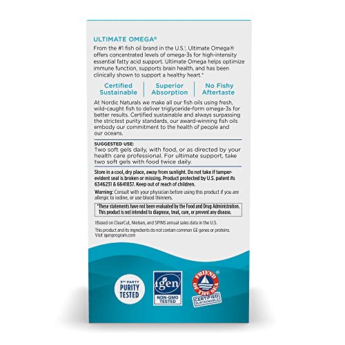 Nordic Naturals Ultimate Omega Fish Oil Supplement