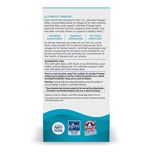 Nordic Naturals Ultimate Omega Fish Oil Supplement