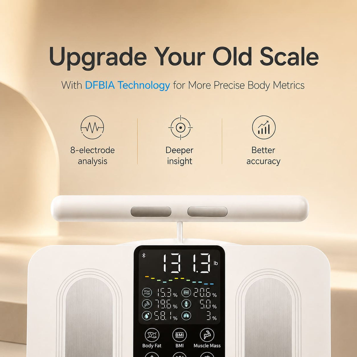 CS10E Segmental Smart Scale Body Composition Monitor