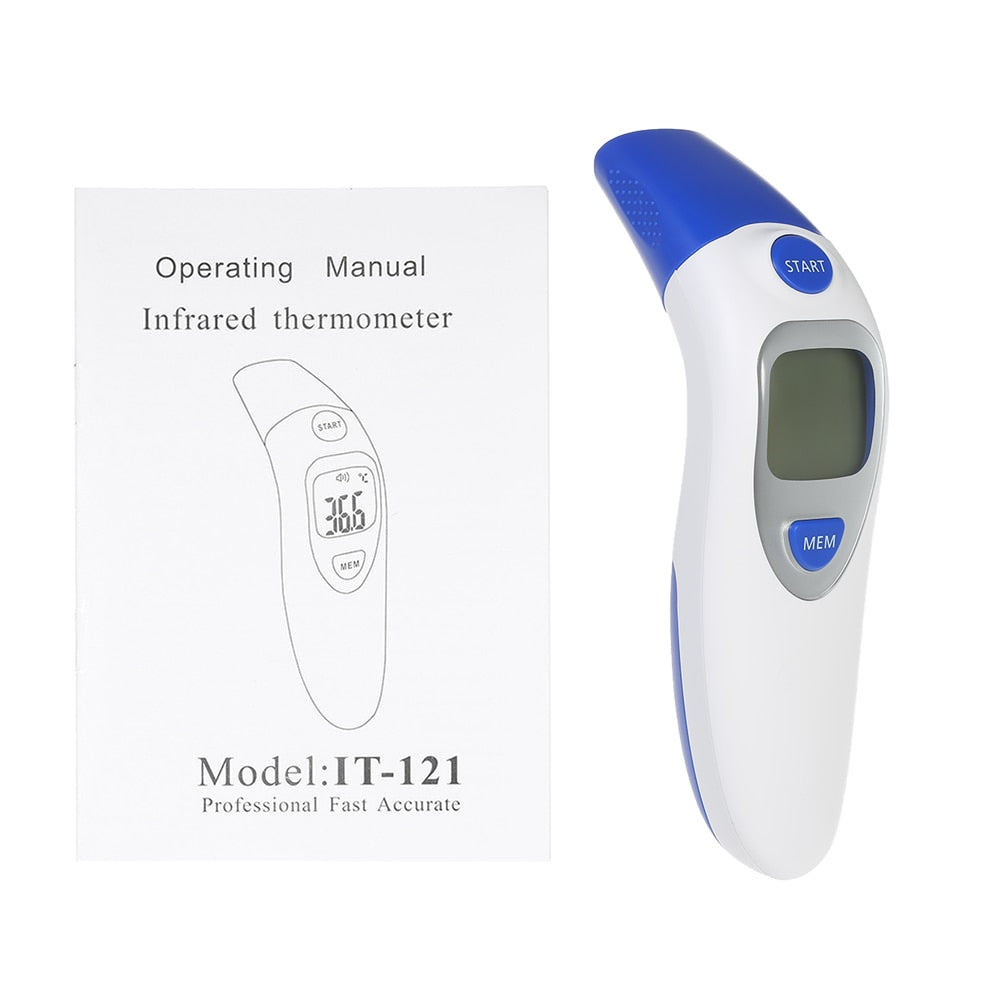 Digital Infrared Forehead Ear Thermometer LCD Dual Mode