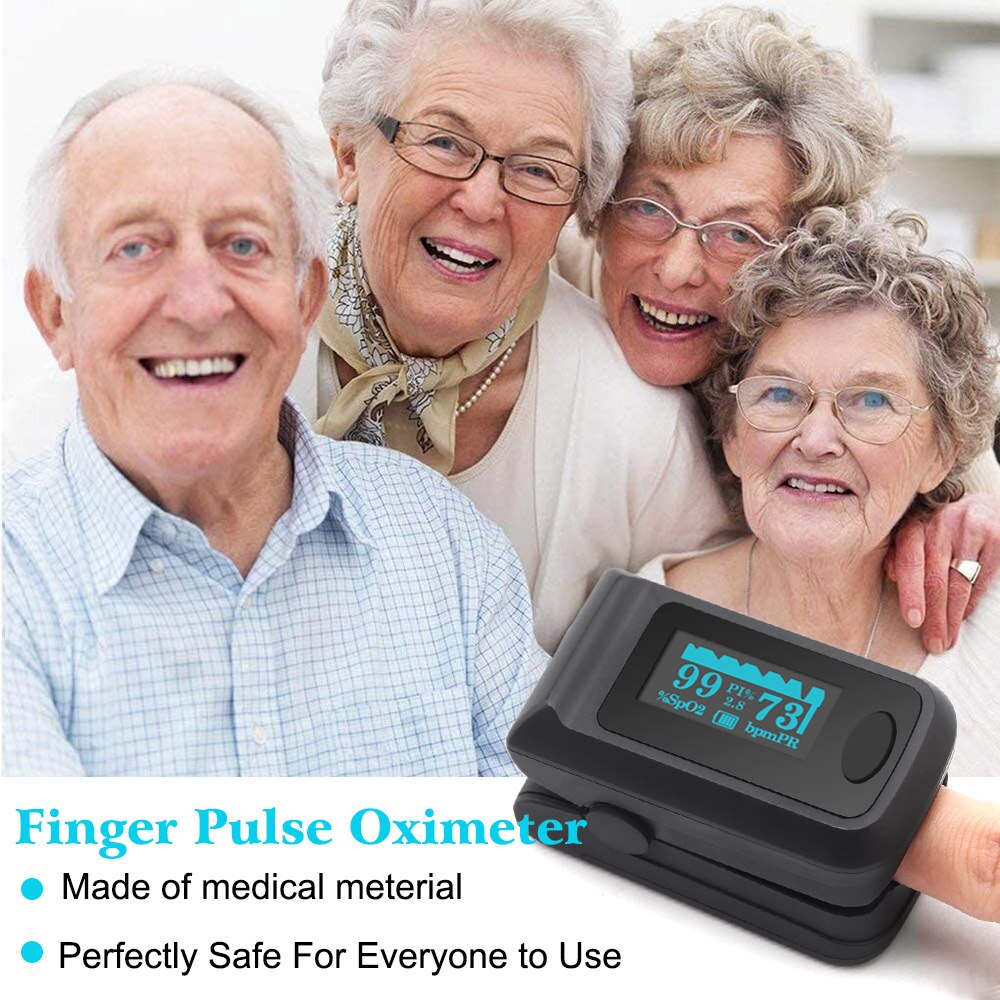 Fingertip Pulse Oximeter SpO2 Blood Oxygen Monitor