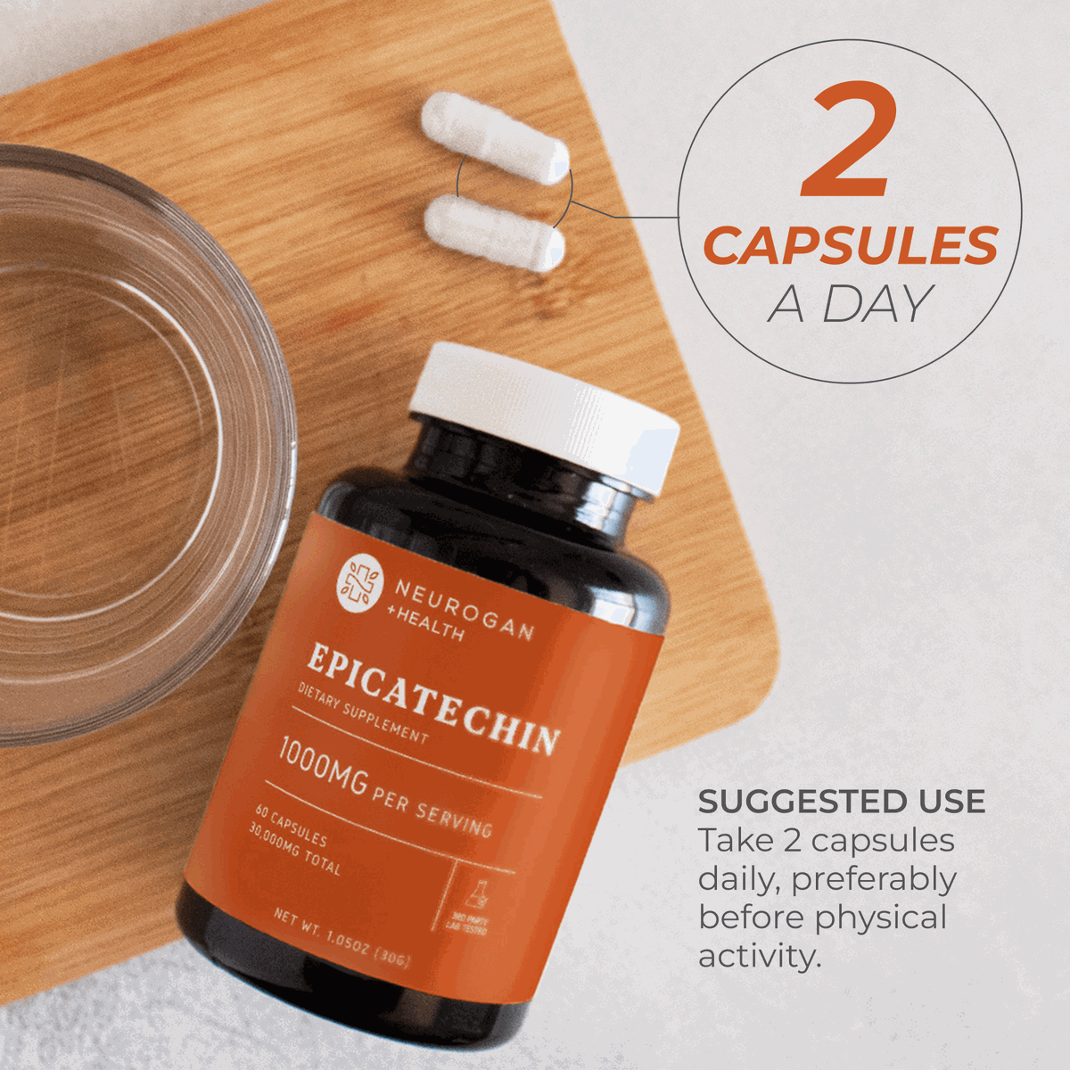 Epicatechin Supplement Capsules For Fitness Muscle Support