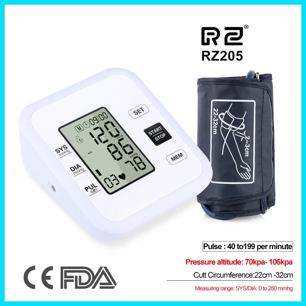 Digital Arm Blood Pressure Monitor Heart Pulse Meter