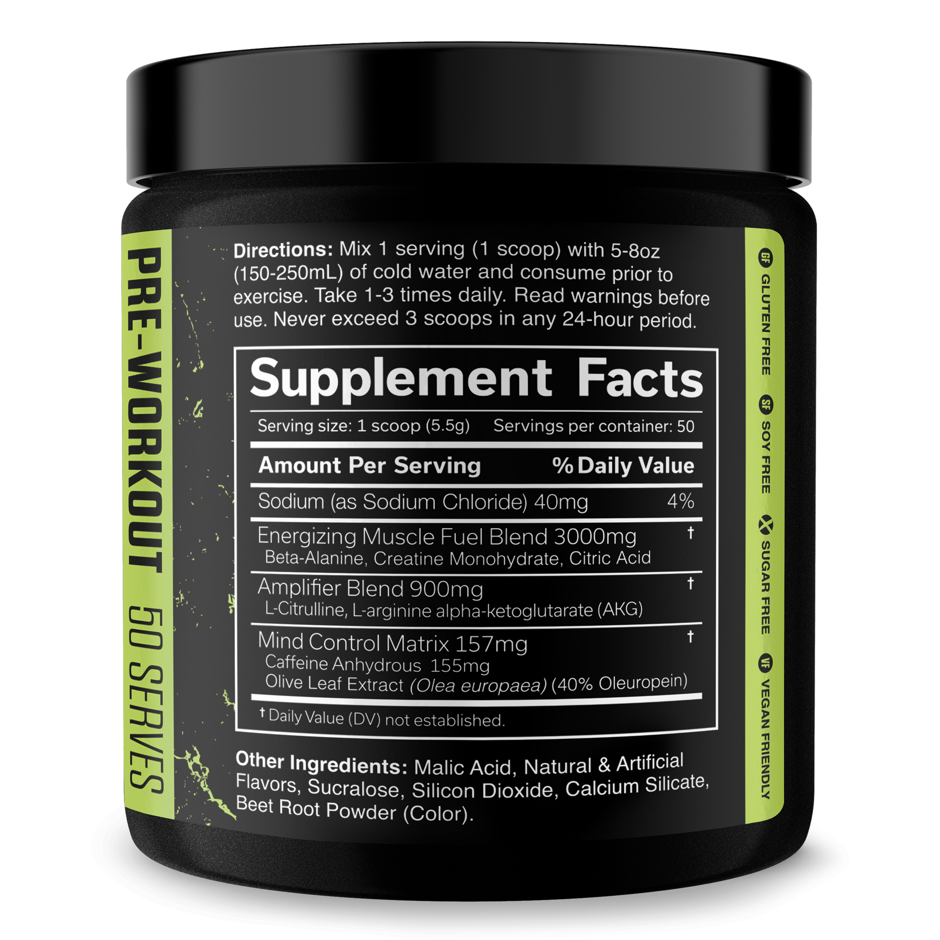 Pre Workout Energy And Performance Supplement