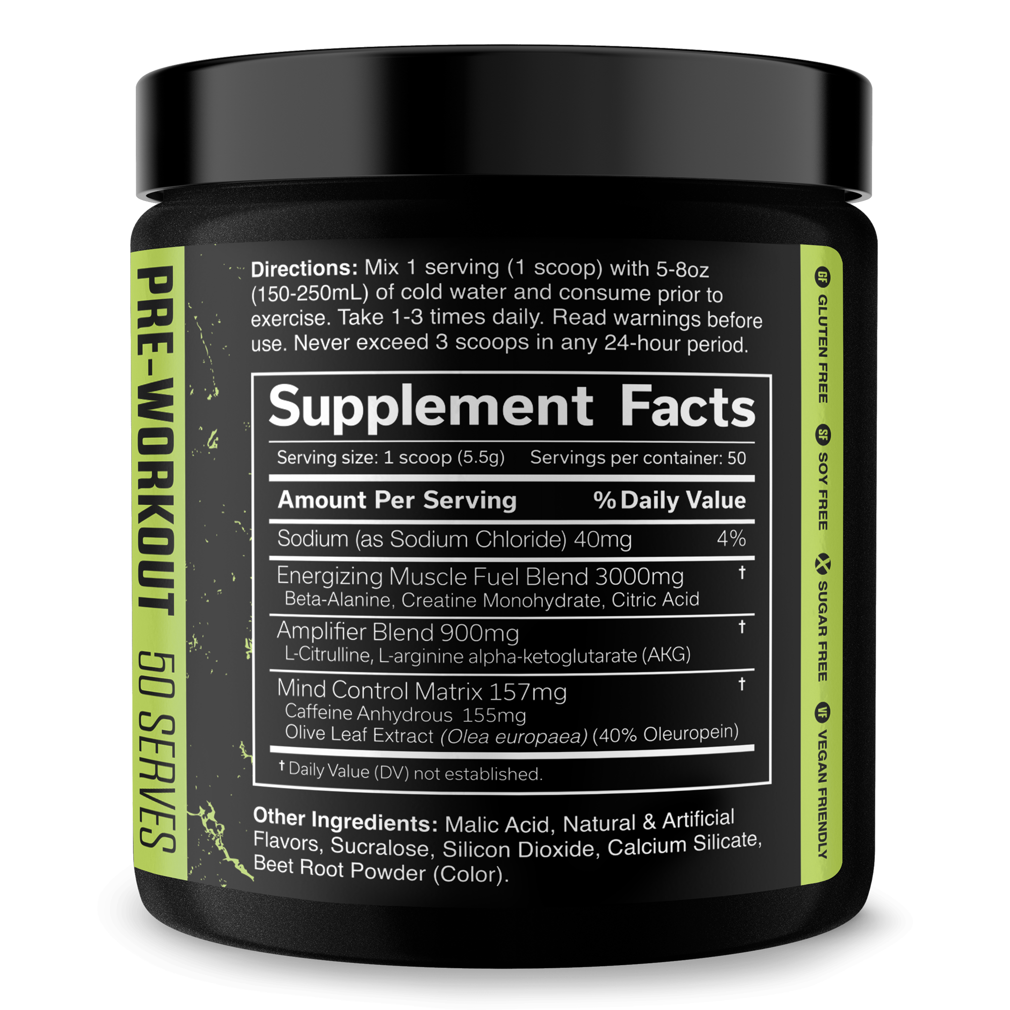 Pre Workout Energy And Performance Supplement