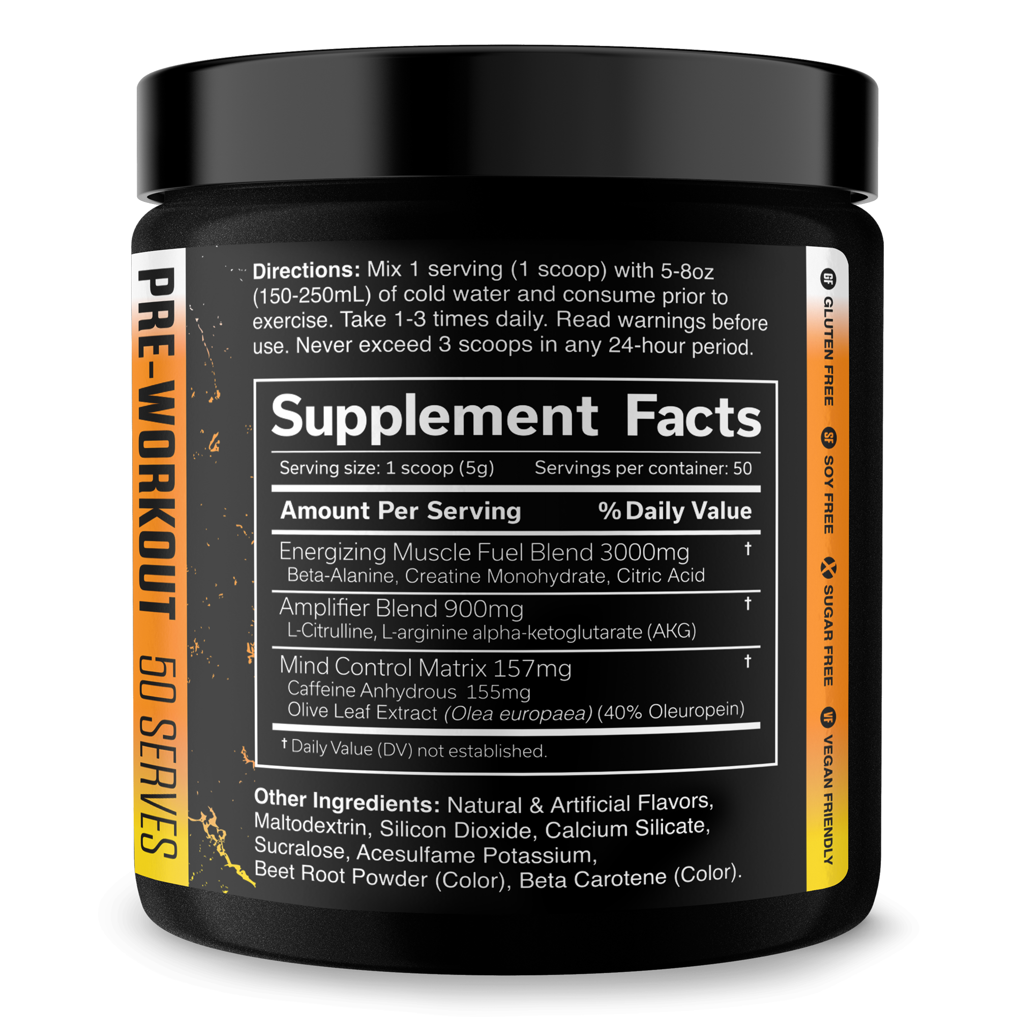Pre Workout Energy And Performance Supplement