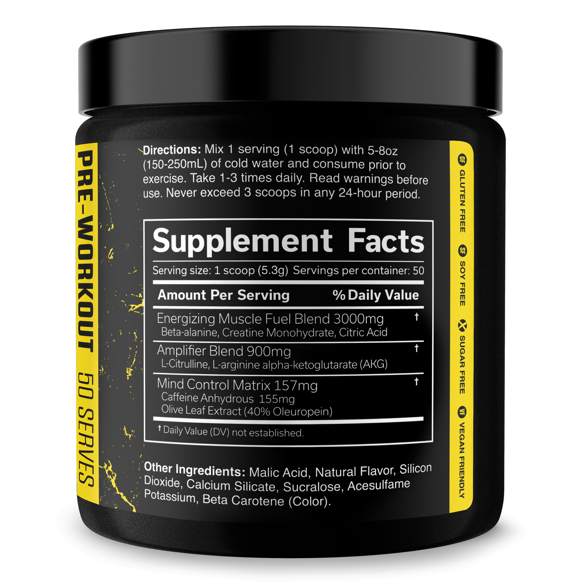 Pre Workout Energy And Performance Supplement