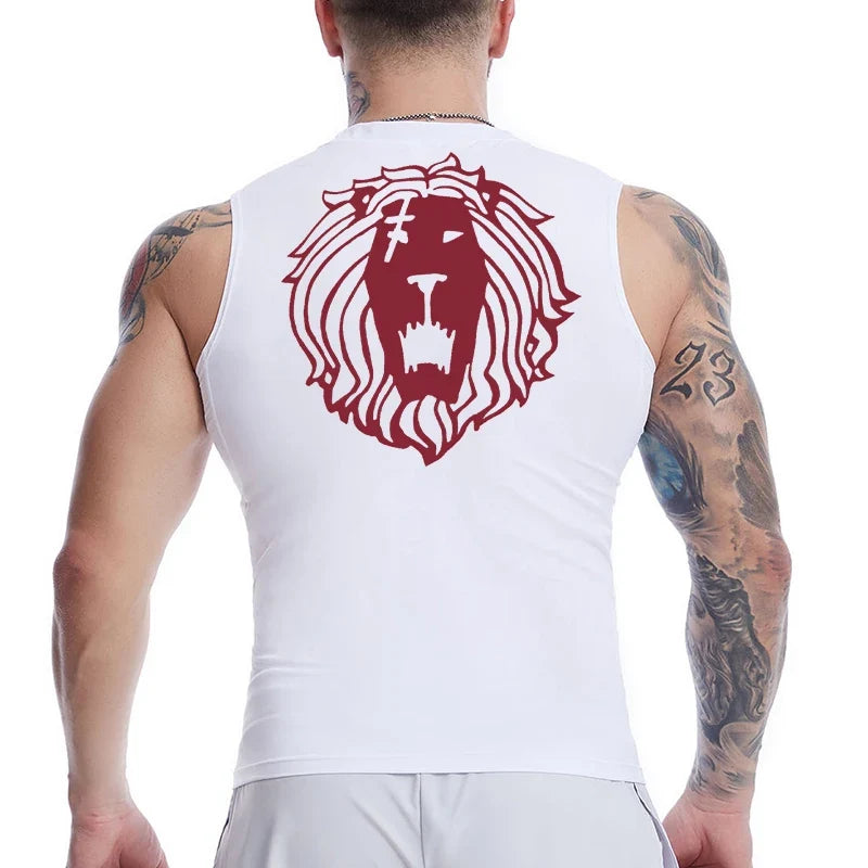 Men's Anime Inspired Compression Tank Workout Shirt
