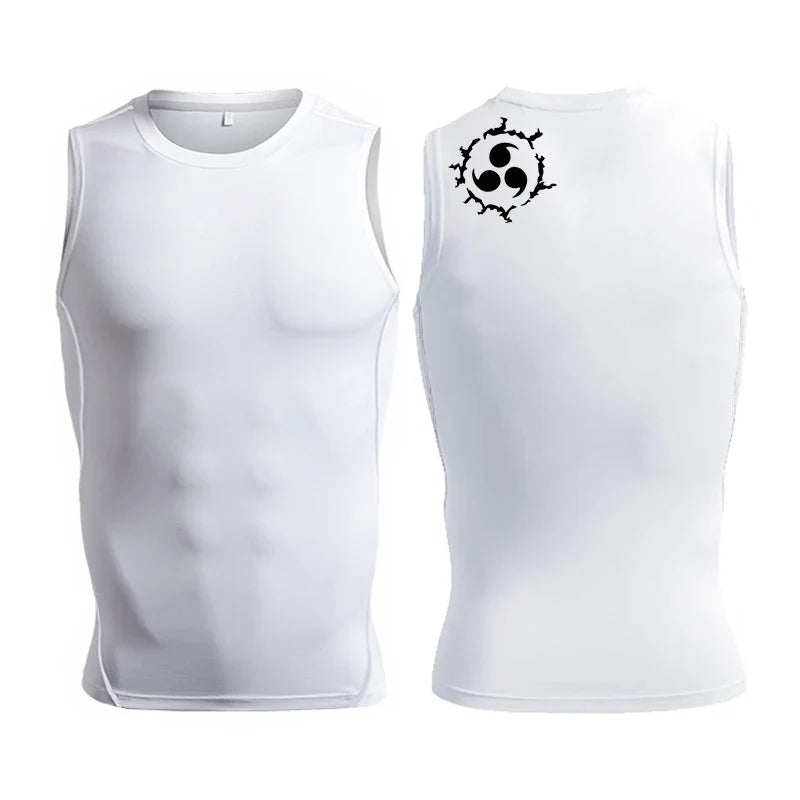 Men's Anime Inspired Compression Tank Workout Shirt