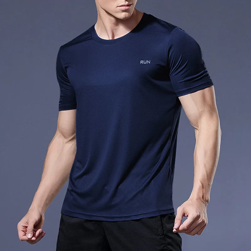 Men's Performance Running Tee Quick Dry Athletic Shirt