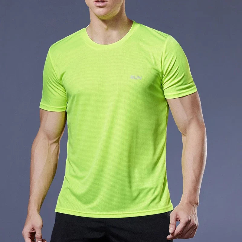Men's Performance Running Tee Quick Dry Athletic Shirt