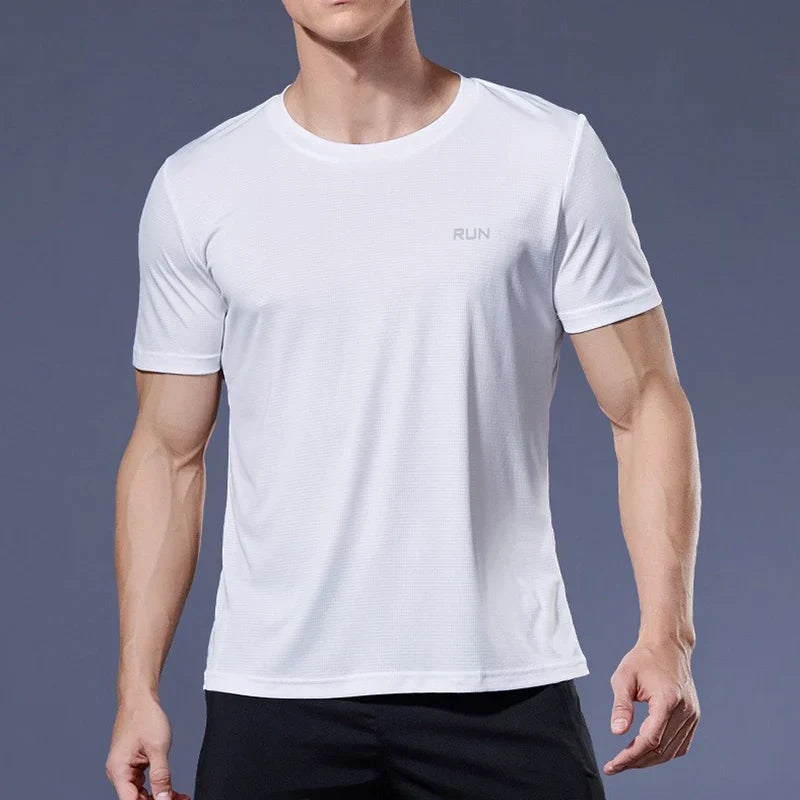 Men's Performance Running Tee Quick Dry Athletic Shirt