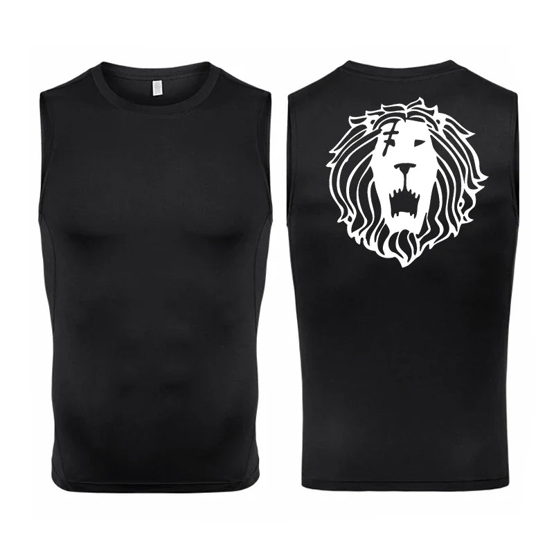 Men's Anime Inspired Compression Tank Workout Shirt