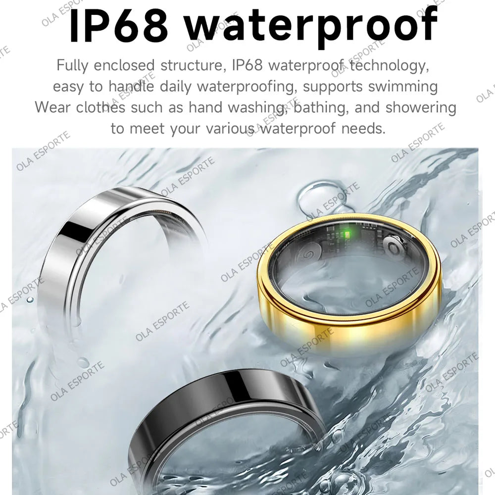 2026 Smart Ring IP68 Waterproof Health Fitness Tracker