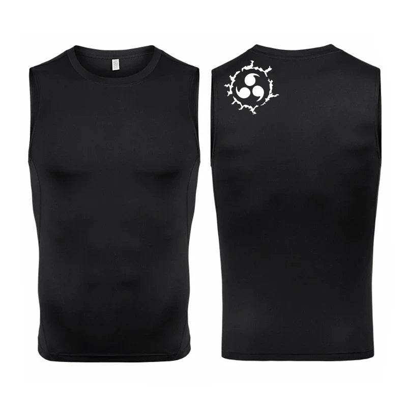 Men's Anime Inspired Compression Tank Workout Shirt