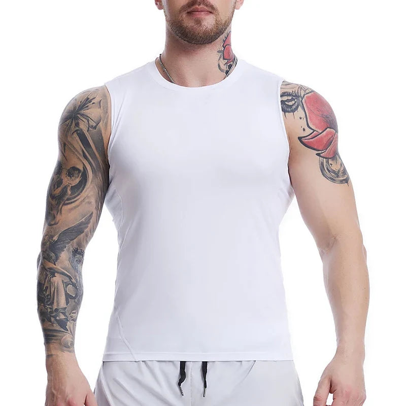 Men's Anime Inspired Compression Tank Workout Shirt