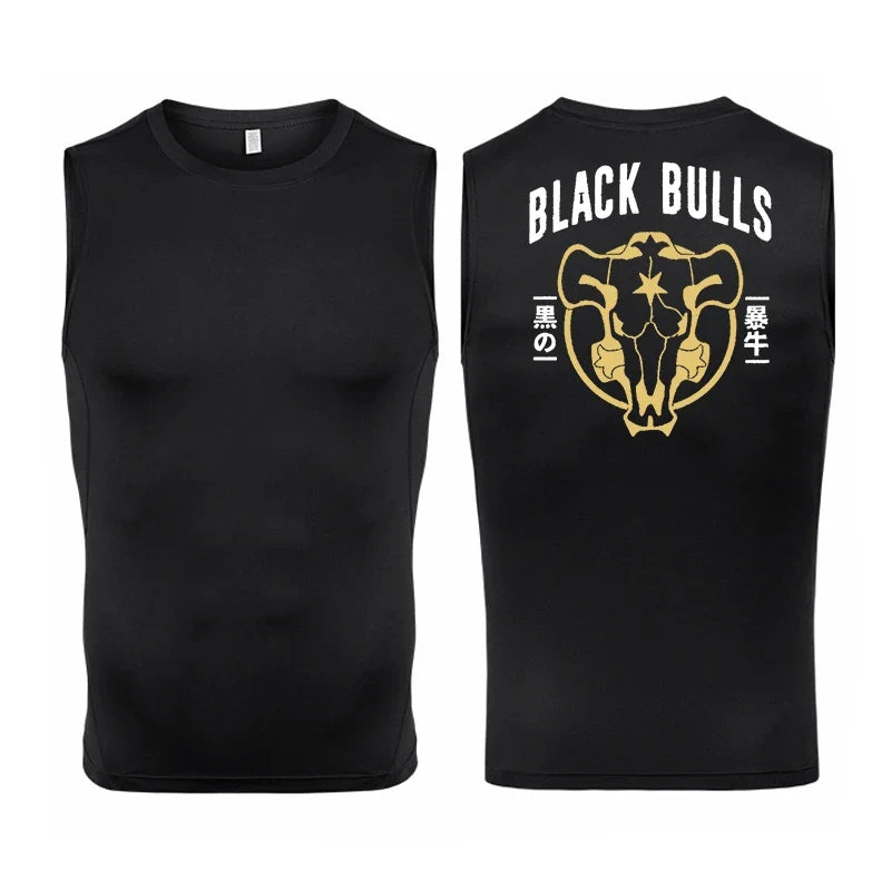Men's Anime Inspired Compression Tank Workout Shirt