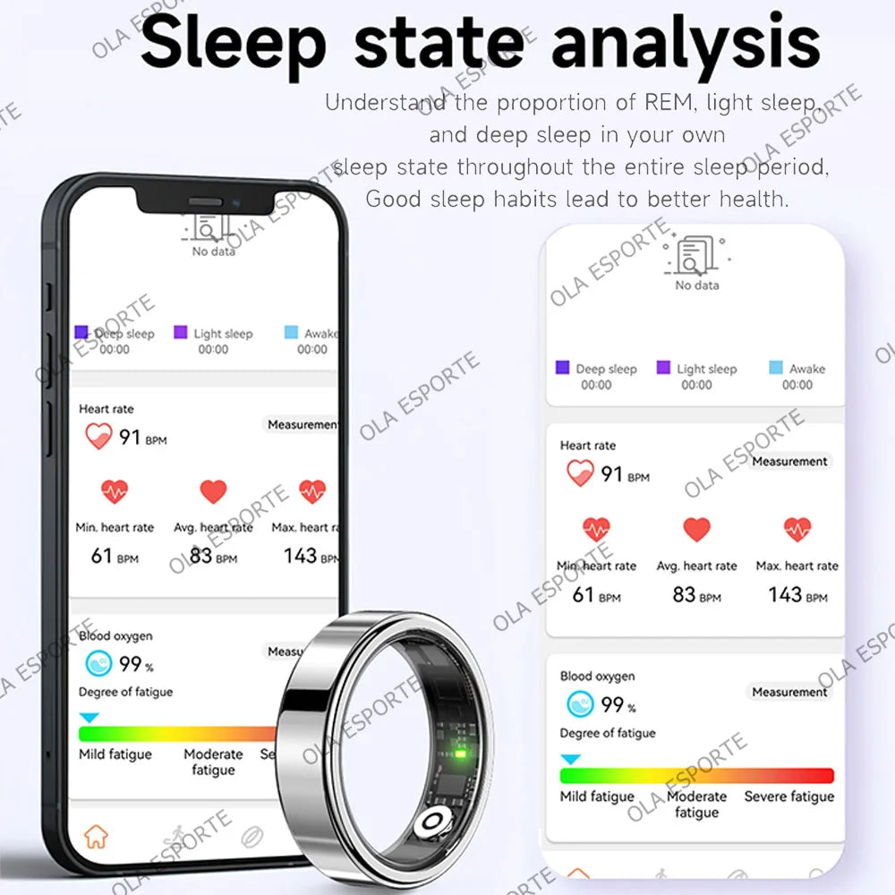2026 Smart Ring IP68 Waterproof Health Fitness Tracker