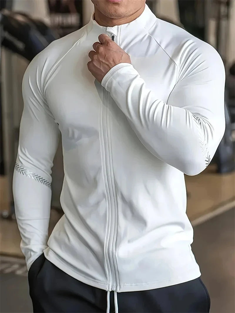 Men's Compression Sports Jacket Quick Dry Fitness Running