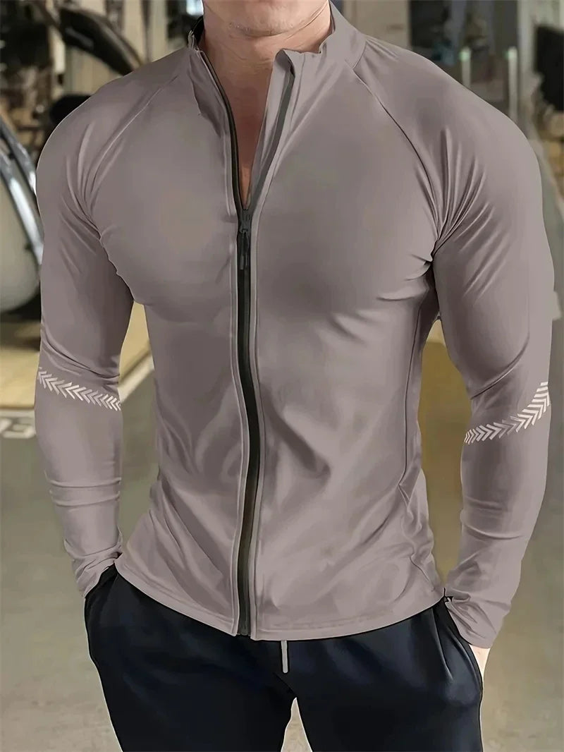 Men's Compression Sports Jacket Quick Dry Fitness Running