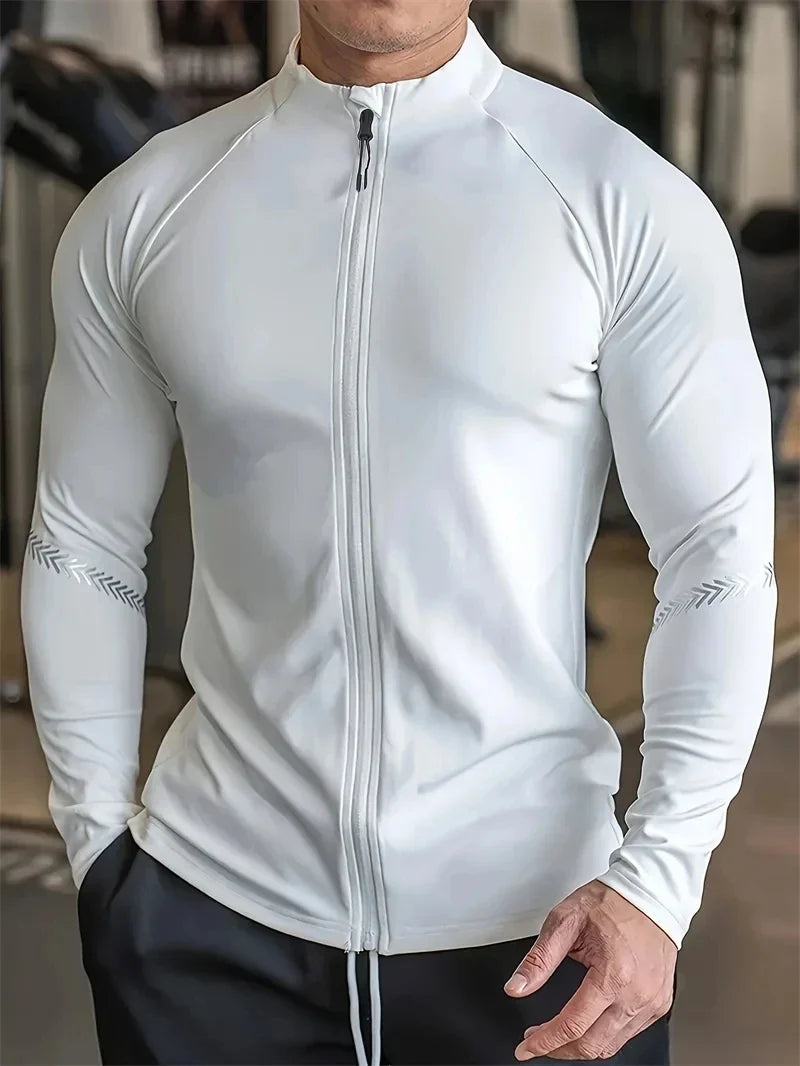 Men's Compression Sports Jacket Quick Dry Fitness Running
