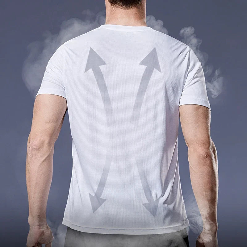 Men's Performance Running Tee Quick Dry Athletic Shirt