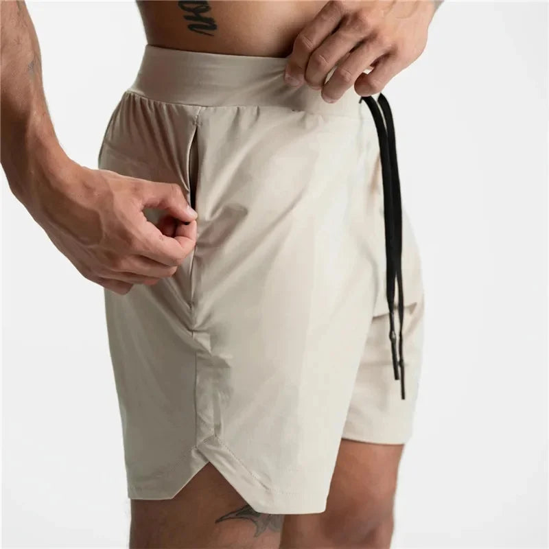 Men's Performance Shorts Quick Dry Zipper Pocket