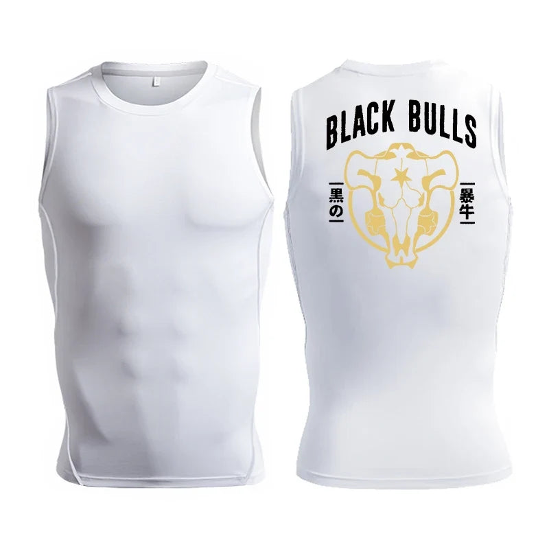 Men's Anime Inspired Compression Tank Workout Shirt