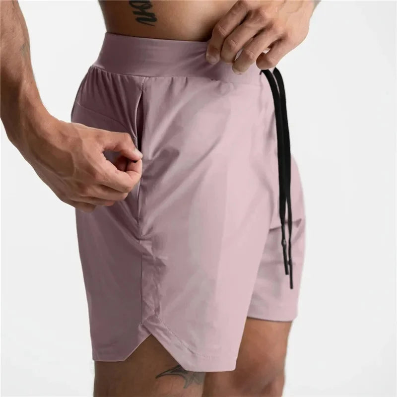 Men's Performance Shorts Quick Dry Zipper Pocket