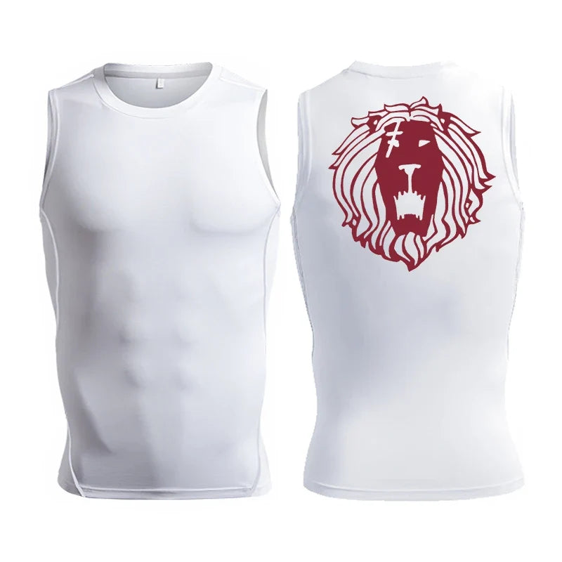 Men's Anime Inspired Compression Tank Workout Shirt