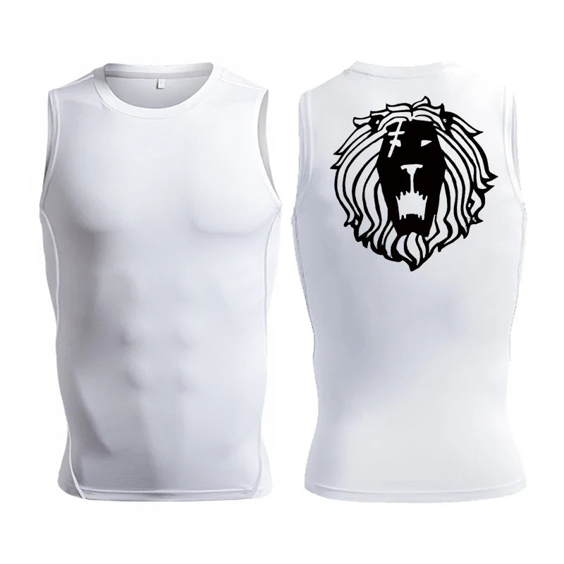 Men's Anime Inspired Compression Tank Workout Shirt