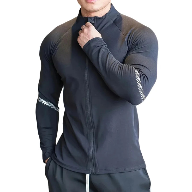 Men's Compression Sports Jacket Quick Dry Fitness Running