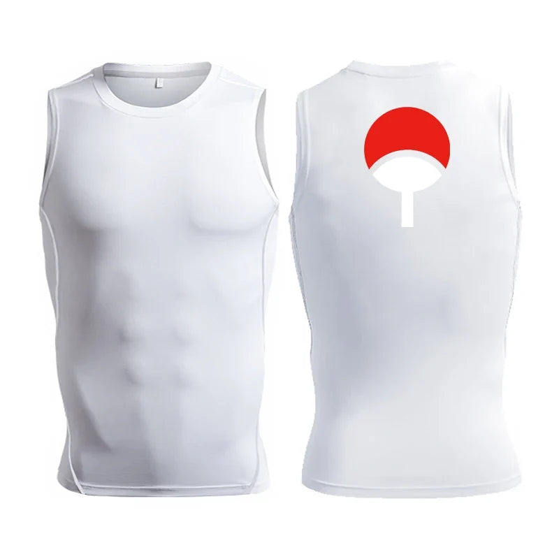 Men's Anime Inspired Compression Tank Workout Shirt