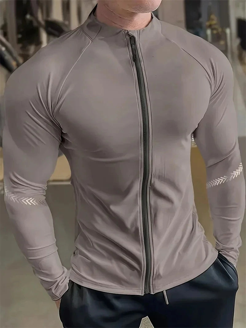 Men's Compression Sports Jacket Quick Dry Fitness Running
