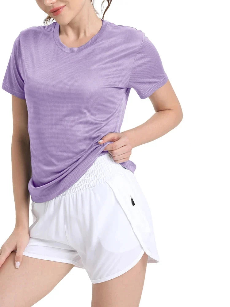 Women's Quick Dry Compression Shirt For Gym Running