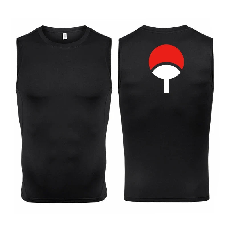 Men's Anime Inspired Compression Tank Workout Shirt