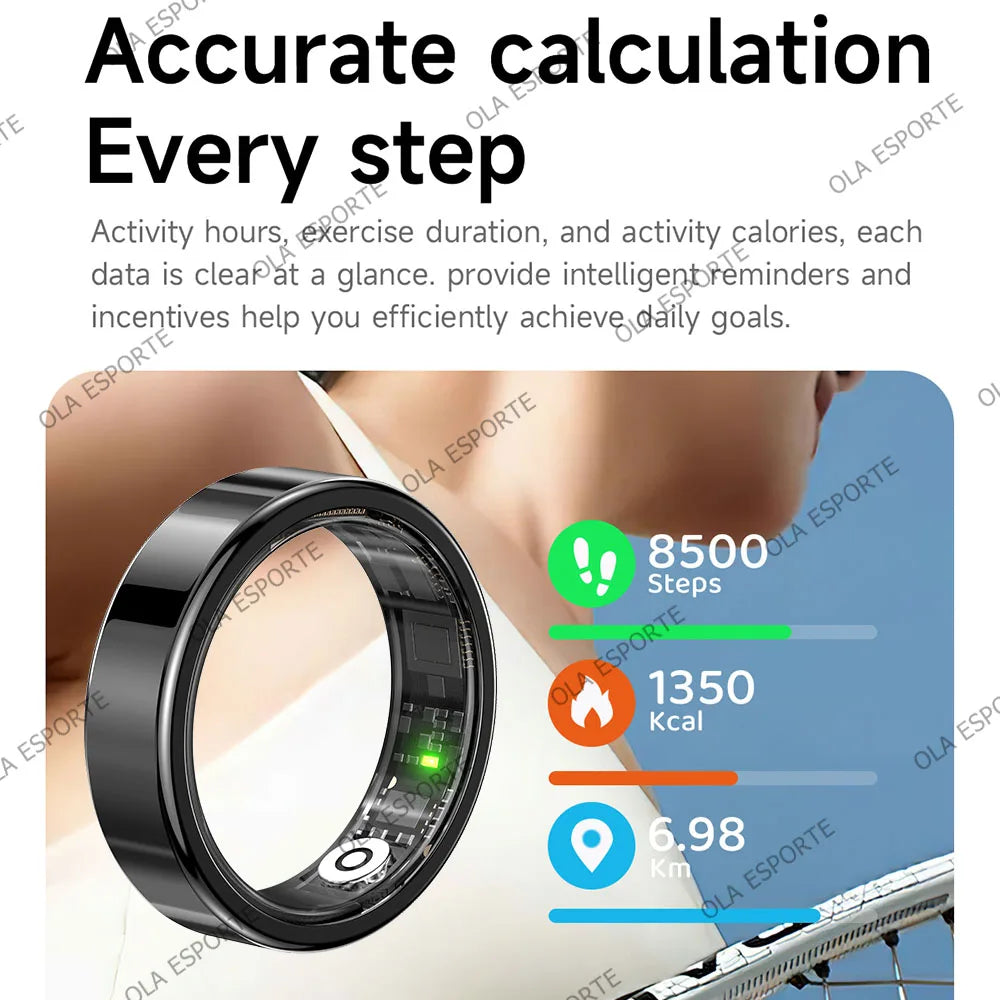 2026 Smart Ring IP68 Waterproof Health Fitness Tracker