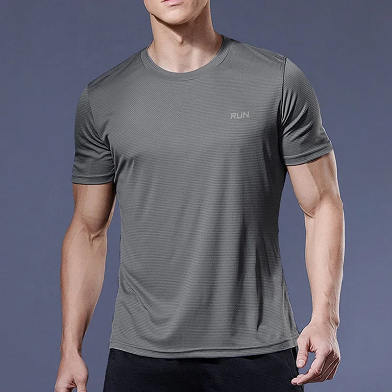 Men's Performance Running Tee Quick Dry Athletic Shirt