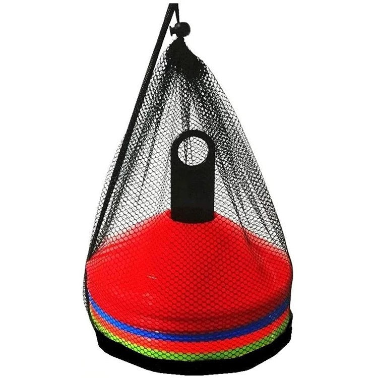 25-Pack Agility Cones With Stand And Mesh Bag