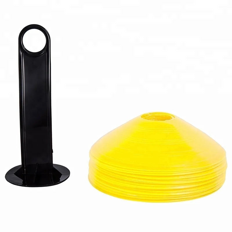 25-Pack Agility Cones With Stand And Mesh Bag