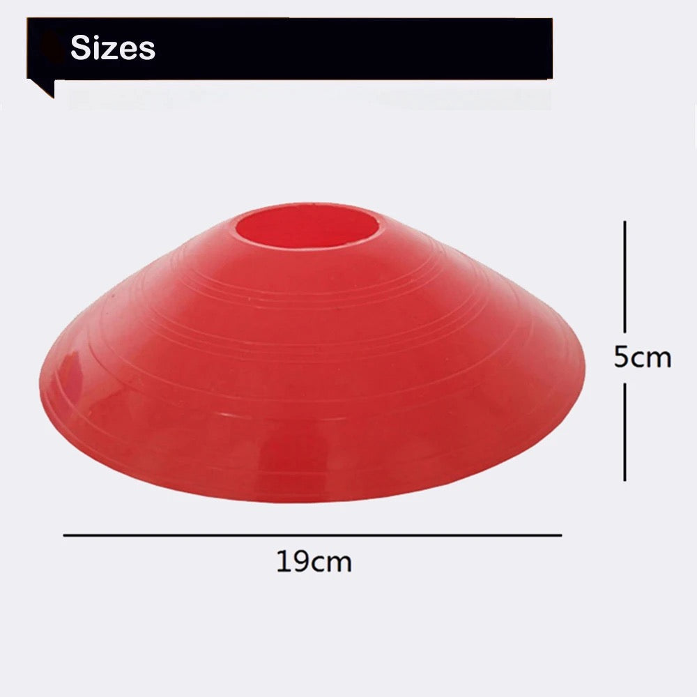 25-Pack Agility Cones With Stand And Mesh Bag