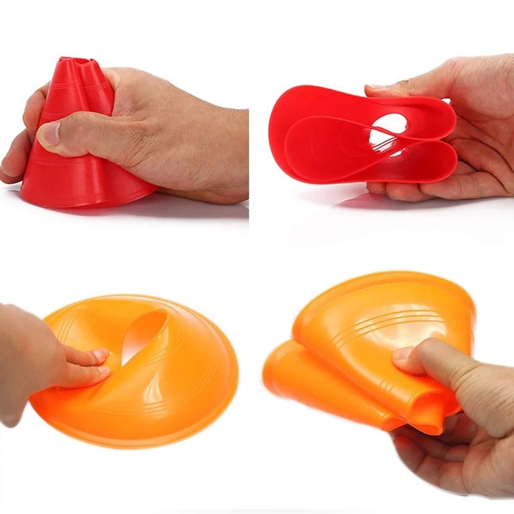 25-Pack Agility Cones With Stand And Mesh Bag