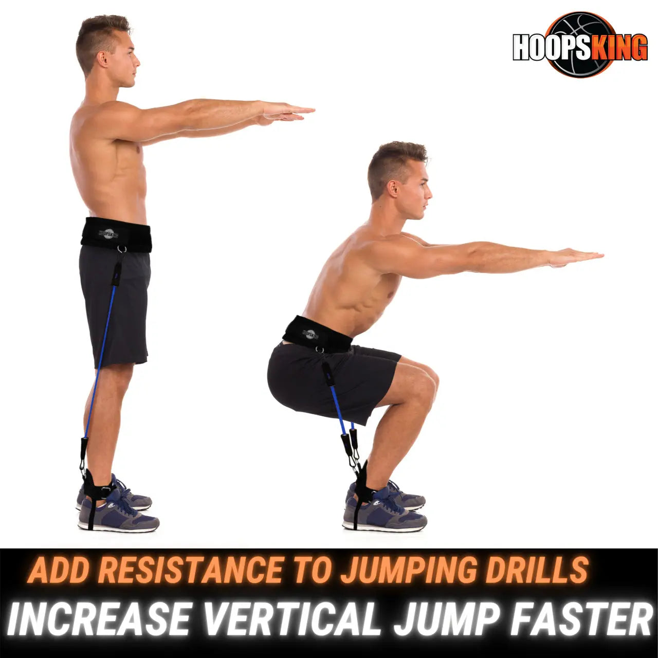 Vertical Jump Trainer Resistance Bands Waist To Heels